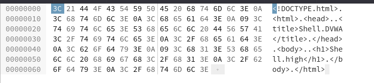 Editor hexadecimal codigo Shell