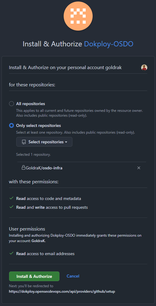 GitHub Authorization
