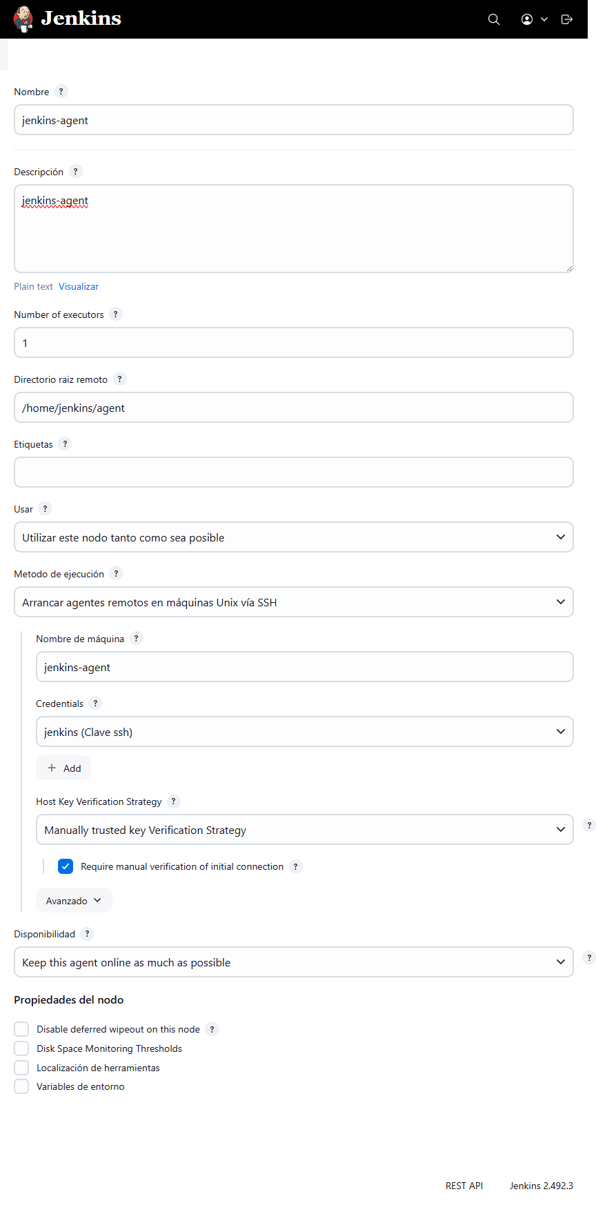 Jenkins add node