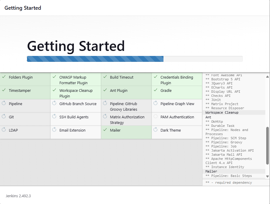 Jenkins installing plugin
