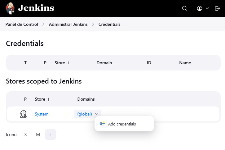 Jenkins list credentials