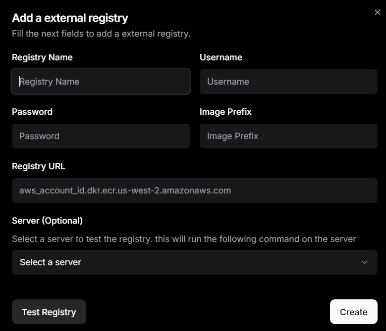nuevo Registry