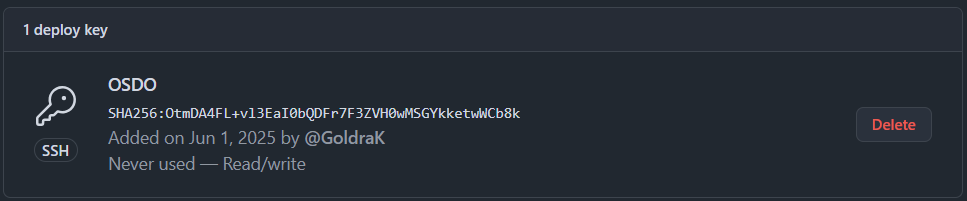 Deploy Key