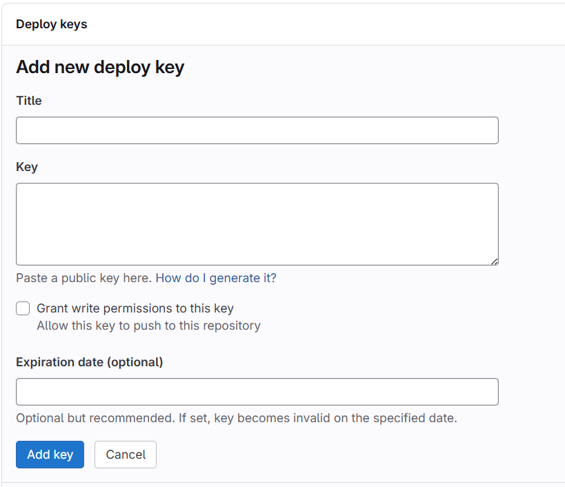 Deploy Key