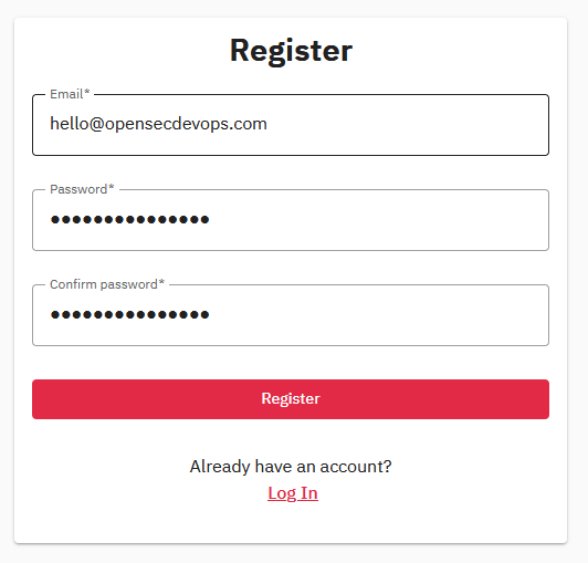Glitchtip registro